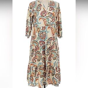NWT Paisley Print Maxi Dress